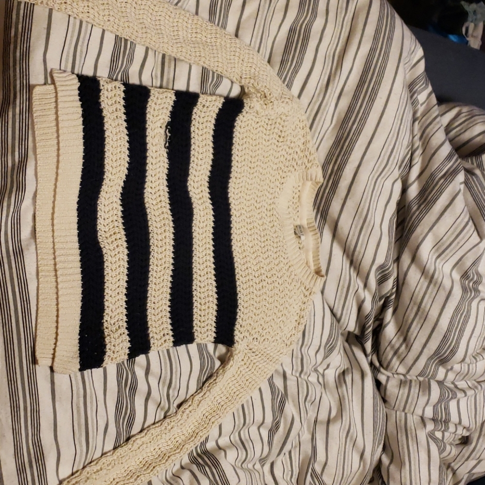 Hollow knit sweater